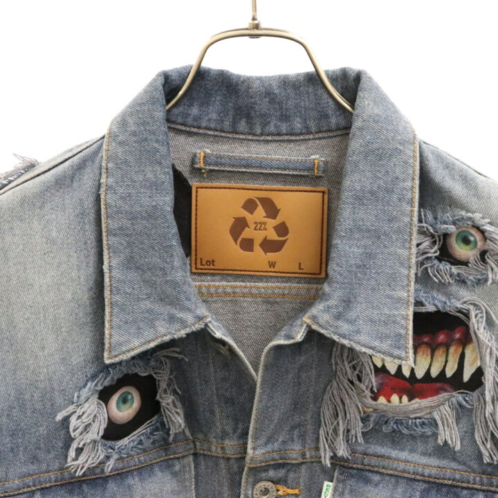 楽天市場】doublet(ダブレット) 21AW RECYCLE DENIM MONSTER REPAIR 