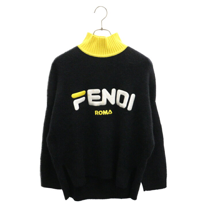 楽天市場】FENDI(フェンディ) サイズ:42 ×FILA フィラ ロゴ刺繍 モヘア 