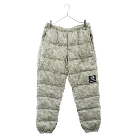 SUPREME(シュプリーム) サイズ:M 19AW ×THE NORTH FACE Paper Print Nuptse Pant ND91805I ノースフェイス ペーパープリントヌプシダウンパンツ グレー【中古】【程度B】【カラーグレー】【オンライン限定商品】