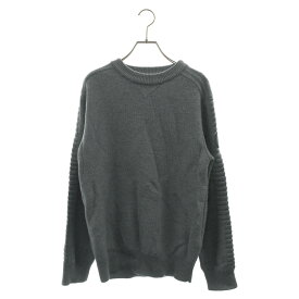 CANADA GOOSE(カナダグース) サイズ:M 17AW Paterson Sweater パターソン ワッペンクルーネックニットセーター グレー 6910M【中古】【程度B】【カラーグレー】【オンライン限定商品】