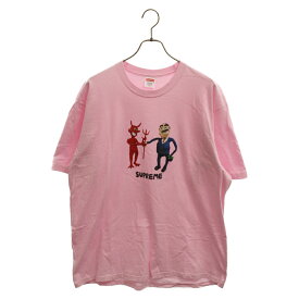 SUPREME(シュプリーム) サイズ:XL 23SS Business Tee プリントクルーネック半袖Tシャツ ピンク【中古】【程度B】【カラーピンク】【取扱店舗原宿】