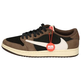 NIKE(ナイキ) サイズ:26.5cm ×TRAVIS SCOTT AIR JORDAN 1 LOW OG SP-T トラビス・スコット エアジョーダン1 ローカットスニーカー CQ4277-001 ブラウン US8.5/26.5cm【中古】【程度A】【カラーブラウン】【取扱店舗渋谷】