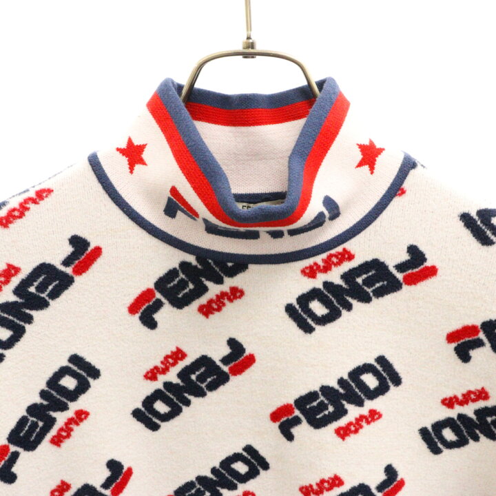 楽天市場】FENDI(フェンディ) サイズ:S ×FILA フィラ 総柄ロゴ  