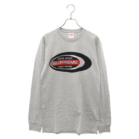 SUPREME(シュプリーム) サイズ:S 16AW Fuck What You Heard L/S Tee ファックワットユーハードロングスリーブTシャツ 長袖カットソー グレー【新古品/中古】【程度S】【カラーグレー】【取扱店舗BRING梅田茶屋町店】