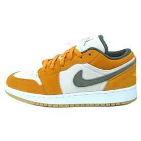 NIKE(ナイキ) サイズ:24.0cm GS Air Jordan 1 Low SE Light Curry GS エアジョーダン1 ロー ガールズ ライトカリー ローカットスニーカー シューズ DJ0342 102 イエロー US6/24cm【中古】【程度A】【カラーイエロー】【取扱店舗BRING THRIFT CLOSET】