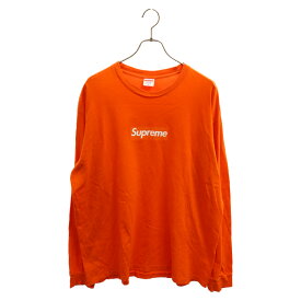 SUPREME(シュプリーム) サイズ:XL 20AW Box Logo L/S Tee ボックスロゴ長袖Tシャツ オレンジ【中古】【程度A】【カラーオレンジ】【取扱店舗BRING THRIFT CLOSET】