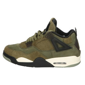 NIKE(ナイキ) サイズ:26.5cm AIR JORDAN4 RETRO SE CRAFT OLIVE エアジョーダン4 クラフト オリーブ ミッドカットスニーカー カーキ US8.5/26.5cm FB9927-200【中古】【程度B】【カラーグリーン】【オンライン限定商品】