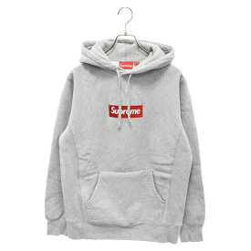 SUPREME(シュプリーム) サイズ:M 16AW Box Logo Hooded Sweatshirt ボックスロゴフーデッドスウェットトレーナー プルオーバーパーカー グレー【中古】【程度B】【カラーグレー】【取扱店舗BRING仙台店】