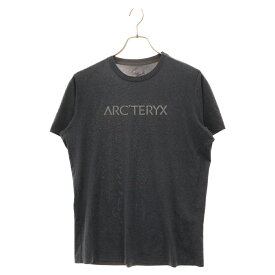 ARC'TERYX(アークテリクス) サイズ:S CENTRE T-SHIRT ロゴプリントクルーネック半袖Tシャツ ネイビー 20937【中古】【程度A】【カラーネイビー】【取扱店舗BRING福岡天神店】