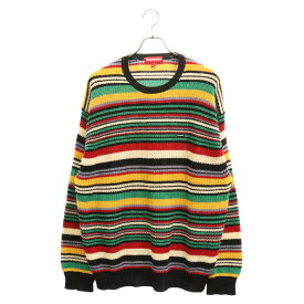 SUPREME(シュプリーム) サイズ:M 23AW Small Box Ribbed Sweater スモールボックスロゴ リブ ニットセーター マルチ【中古】【程度A】【カラーマルチカラー】【取扱店舗名古屋】