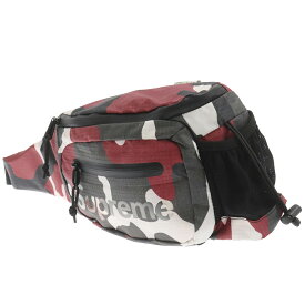 SUPREME(シュプリーム) 21SS Sling Bag Red Camo フロントロゴ カモフラ総柄 ショルダーバック レッド【中古】【程度B】【カラーレッド】【取扱店舗名古屋】