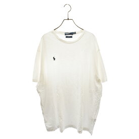 POLO RALPH LAUREN(ポロラルフローレン) サイズ:XL × BEAMS LIMITED EDITION ビームス ロゴ刺繍 半袖Tシャツ カットソー ホワイト【中古】【程度B】【カラーホワイト】【オンライン限定商品】