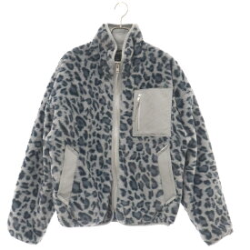 PLATEAU STUDIO(プラテールスタジオ) サイズ:1 Fluffy Leopard Fleece フラフィー レオパード フリースジップアップジャケット ブルー/グレー PW23J04-1【中古】【程度A】【カラーブルー】【オンライン限定商品】