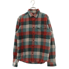 PATAGONIA(パタゴニア) サイズ:XS 19SS LW Fjord Flannel Shirt メンズ ライトウェイト フィヨルド フランネル チェック シャツ グリーン/レッド 54020【中古】【程度B】【カラーグリーン】【オンライン限定商品】