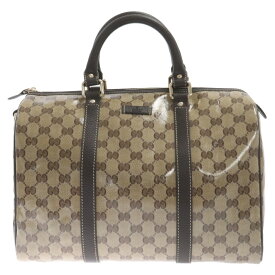 GUCCI(グッチ) GG Crystal Joy Boston Bag GGクリスタル ボストンバッグ 鞄 ブラウン 265697 493075【中古】【程度A】【カラーブラウン】【取扱店舗BRING心斎橋店】