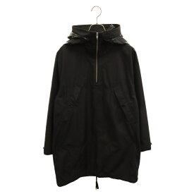 RAF SIMONS(ラフシモンズ) サイズ:44 06AW 蛇腹 ハーフジップ テックパーカー ブラック【中古】【程度B】【カラーブラック】【取扱店舗BRINGアメリカ村店】