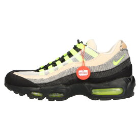 NIKE(ナイキ) サイズ:28.0cm ×DENHAM AIR MAX 95 DNHM DD9519-001 デンハム エアマックス95 ローカットスニーカー グレー/イエロー US10/28.0cm【中古】【程度A】【カラーグレー】【取扱店舗BRING梅田茶屋町店】