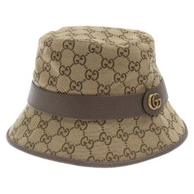 GUCCI(グッチ) 20SS GG Canbas Fedora Hat GG キャンバス フェドラ ハット 576587 4HG62 ブラウン【新古品/中古】【程度S】【カラーブラウン】【取扱店舗新宿】