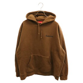 SUPREME(シュプリーム) サイズ:XL 23SS WORLDWIDE HOODED SWEATSHIRT ワールドワイド フーディー スウェットシャツ ロゴ刺繍 バックプリント プルオーバー パーカー ブラウン【中古】【程度A】【カラーブラウン】【取扱店舗BRING福岡天神店】