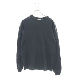 DIOR(ディオール) サイズ:L 21SS Oblique Sideline Compact Sweat 113J643A0554 オブリークアームサイドラインコンパクトスウェットプルオーバー スウェットシャツ ネイビー【中古】【程度B】【カラーネイビー】【取扱店舗渋谷】