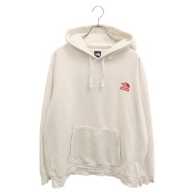 SUPREME(シュプリーム) サイズ:XL 19AW ×THE NORTH FACE Statue of Liberty Hooded Sweatshirt ×ザノースフェイス 自由の女神 プルオーバーパーカー ホワイト NT61906I【中古】【程度B】【カラーホワイト】【取扱店舗BRING福岡天神店】