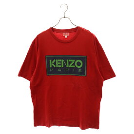 KENZO(ケンゾー) サイズ:XL Logo Print S/S Tee ロゴプリント半袖Tシャツ レッド FC65TS4134SY【中古】【程度B】【カラーレッド】【取扱店舗BRING京都河原町店】