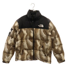 SUPREME(シュプリーム) サイズ:M 13AW ×THE NORTH FACE Fur Print Nuptse Jacket ザ ノースフェイス ファー プリント ヌプシ ジャケット ブラウン【中古】【程度A】【カラーブラウン】【取扱店舗BRINGアメリカ村店】