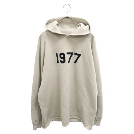 FOG Essentials(エフオージー エッセンシャルズ) サイズ:XL 1977 KNIT HOODIE フロントロゴ ニットフーディ プルオーバーパーカー ベージュ【中古】【程度B】【カラーベージュ】【取扱店舗BRING渋谷ANNEX店】