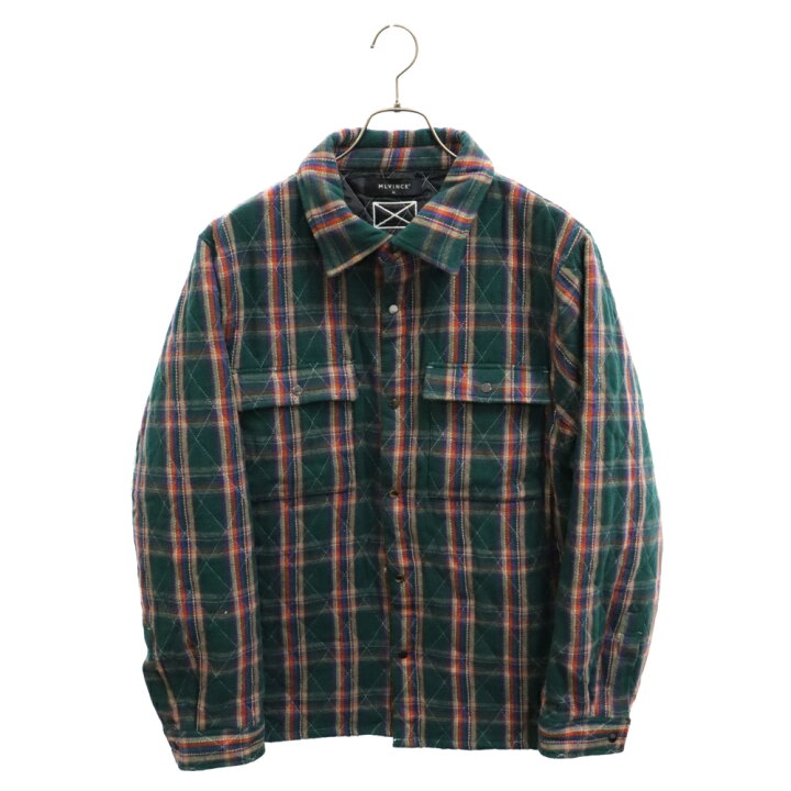 楽天市場】MLVINCE(メルヴィンス) サイズ:L QUILTED CHECK SHIRTS