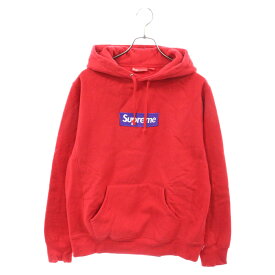 SUPREME(シュプリーム) サイズ:M 17AW Box Logo Hooded Sweatshirt ボックスロゴ スウェット プルオーバーパーカー レッド【中古】【程度B】【カラーレッド】【取扱店舗原宿】