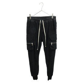 Rick Owens(リックオウエンス) サイズ:48 23AW MASTODON CARGO マストドン カーゴ スウェット パンツ ブラック RU02C7396-BA【中古】【程度A】【カラーブラック】【取扱店舗BRING渋谷ANNEX店】