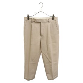 WACKO MARIA(ワコマリア) サイズ:M 22SS DORMEUIL PLEATED TROUSERS TYPE-1 ドーメル プリーツトラウザー スラックス パンツ ホワイトベージュ【中古】【程度A】【カラーベージュ】【取扱店舗BRING札幌店】