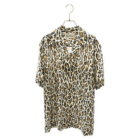 WACKO MARIA(ワコマリア) サイズ:XL LEOPARD HAWAIIAN SHIRT レオパード オープンカラー ハワイアンシャツ 総柄 半袖シャツ ホワイト【中古】【程度A】【カラーホワイト】【取扱店舗BRING渋谷ANNEX店】