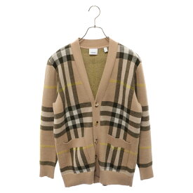 BURBERRY(バーバリー) サイズ:XS 22AW WILMORE CHECK CARDIGAN ウィルモアチェックカーディガン 8054098 ブラウン【中古】【程度B】【カラーブラウン】【取扱店舗新宿】