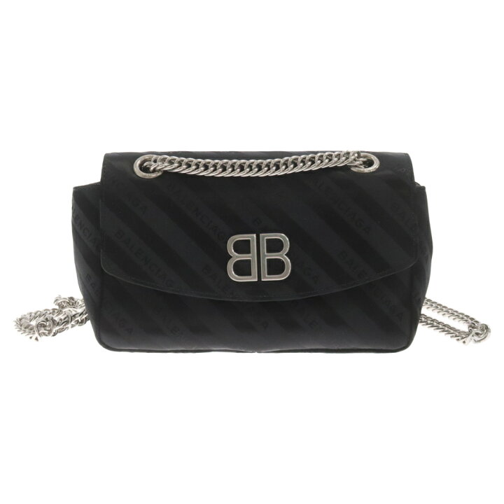 楽天市場】BALENCIAGA(バレンシアガ) ロゴ総柄 BB ラウンド チェーン  