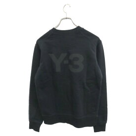 Y-3(ワイスリー) サイズ:S 20SS CLASSIC BACK LOGO CREW SWEATSHIRT クラシックバックロゴクルーネックスウェットシャツ トレーナー ブラック FN3371【中古】【程度A】【カラーブラック】【取扱店舗BRING梅田茶屋町店】