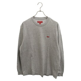 SUPREME(シュプリーム) サイズ:M 23AW Small Box L/S Tee グレー スモールボックスロゴ 長袖Tシャツ ロンT【中古】【程度A】【カラーグレー】【取扱店舗BRING梅田茶屋町店】