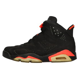 NIKE(ナイキ) サイズ:27.0cm AIR JORDAN 6 RETRO INFRARED BLACK エアジョーダン6 レトロインフラレッド ハイカットスニーカー ブラック US9 384664-023【中古】【程度B】【カラーブラック】【オンライン限定商品】