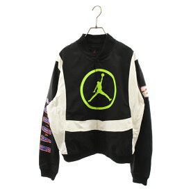 NIKE(ナイキ) サイズ:XL Air Jordan Sport DNA Basketball Training Large Logo Windproof Sports Jacket エアジョーダン ラージロゴ ナイロン スポーツジャケット ブラック CV2774-010【中古】【程度B】【カラーブラック】【オンライン限定商品】