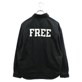 BALENCIAGA(バレンシアガ) サイズ:37 21SS FREEプリントオーバーサイズ長袖シャツ ブラック 663129 TYB18【中古】【程度B】【カラーブラック】【取扱店舗BRING渋谷ANNEX店】