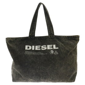 DIESEL(ディーゼル) ロゴプリントデニムトートバッグ グレー【中古】【程度A】【カラーグレー】【オンライン限定商品】