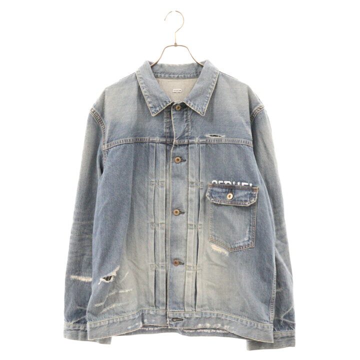 楽天市場】SEQUEL(シークエル) サイズ:XL 23SS×FRAGMENT DAMAGE DENIM