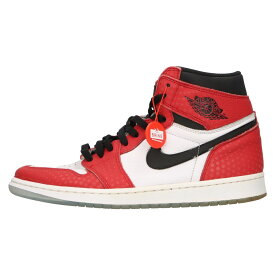 NIKE(ナイキ) サイズ:28.0cm AIR JORDAN 1 RETRO HIGH ORIGIN STORY 555088-602 エアジョーダン 1 レトロ オリジナル ストーリー ハイカットスニーカー レッド/ホワイト US10/28.0cm【中古】【程度B】【カラーレッド】【取扱店舗BRINGアメリカ村店】