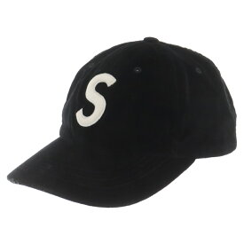 SUPREME(シュプリーム) 20AW Velvet S Logo 6-Panel ベロア Sロゴ 6パネル キャップ 帽子 ブラック【中古】【程度B】【カラーブラック】【オンライン限定商品】