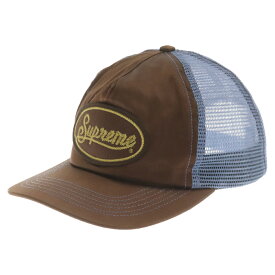 SUPREME(シュプリーム) 22SS Silk Mesh Back 5-Panel ワッペン付き シルク 5パネル メッシュキャップ ブラウン【中古】【程度A】【カラーブラウン】【取扱店舗BRING仙台店】