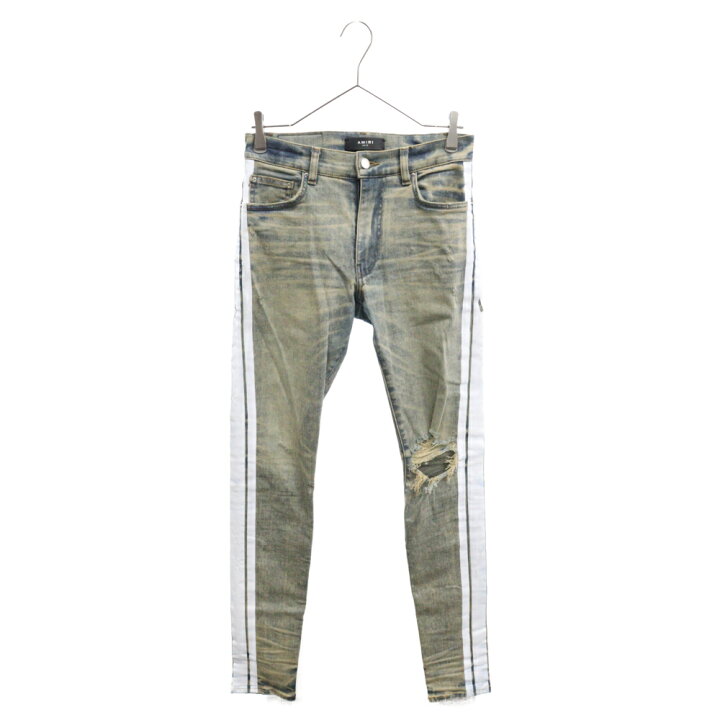 アミリ AMIRI サイズ:29インチ マルチパッチスキニーデニムパンツ 中古  
