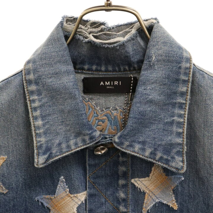 楽天市場】AMIRI(アミリ) サイズ:S Chemist Trucker PF22MDT001 スター 