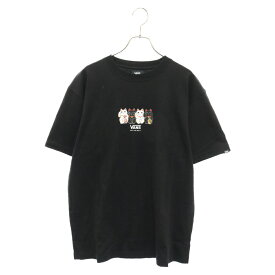 VANS(ヴァンズ) サイズ:L OFF THE WALL 招き猫 半袖Tシャツ ブラック【中古】【程度A】【カラーブラック】【オンライン限定商品】