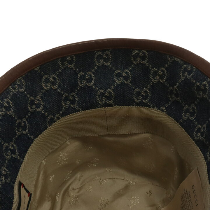 楽天市場】GUCCI(グッチ) サイズ:M GGキャンバス デニム バケット 