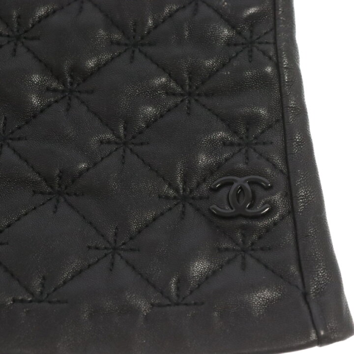 楽天市場】CHANEL(シャネル) サイズ:7 1/2 ラムレザー キルティング 